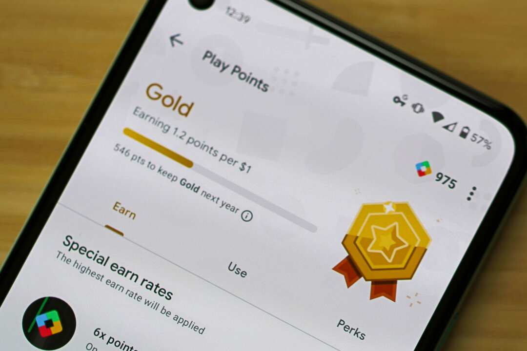 Google Play Points på Pixel 5