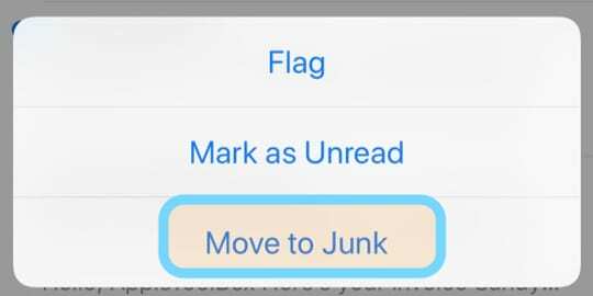 Mail App Move to Junk
