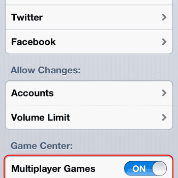 iPhone & iPad: Fix " Multiplayer nicht verfügbar - Sie dürfen auf diesem Gerät keine Multiplayer-Spiele spielen"