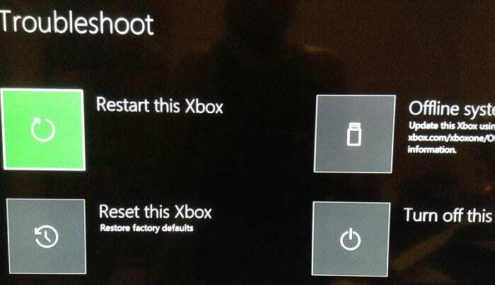 Xbox-Fehlerbehebung