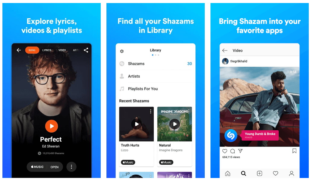 Shazam - Beste Songtext-Apps