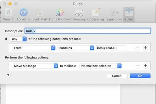 Apple Mail İpuçları - Kurallar