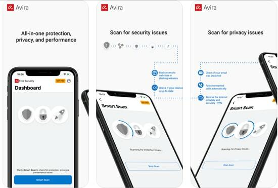 Sécurité mobile Avira