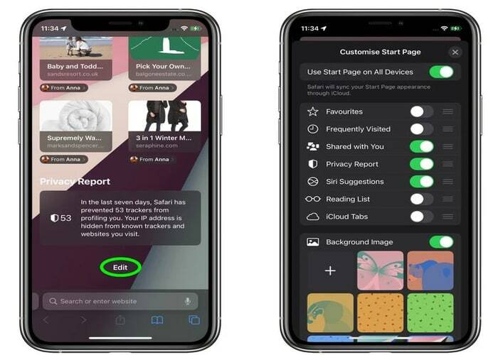 Immagini di sfondo per la tua pagina iniziale di Safari in iOS 15