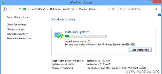 instal-Windows-update