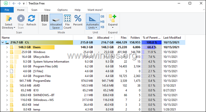 TreeSize Gratis