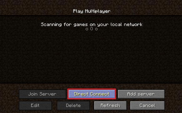 Prova Direct Connect för att lösa problemet med Minecraft LAN Fungerar inte