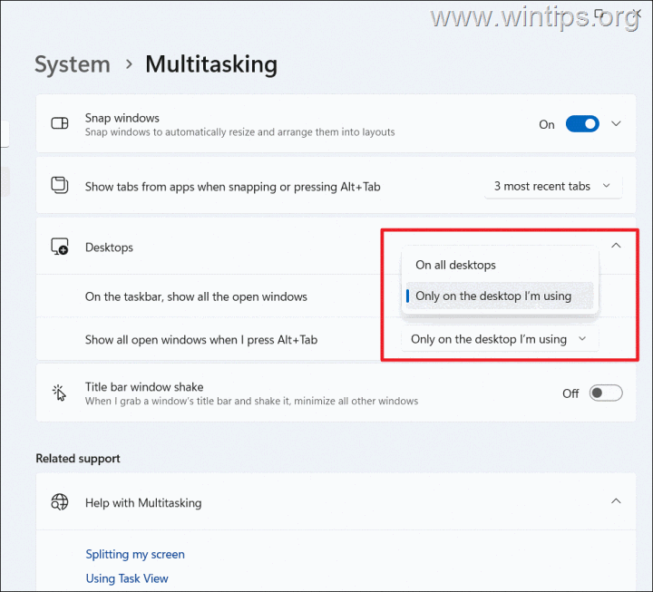 virtuálne desktopy – multitasking
