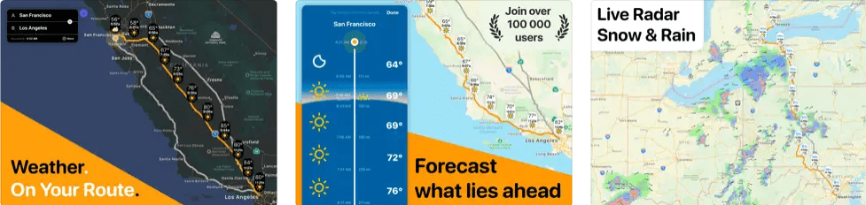 Najbolje aplikacije za vremensku prognozu za iPad Vrijeme na putu