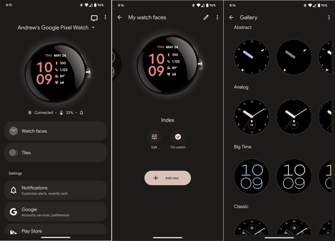 Utiliser différents cadrans de montre sur Pixel Watch - 2