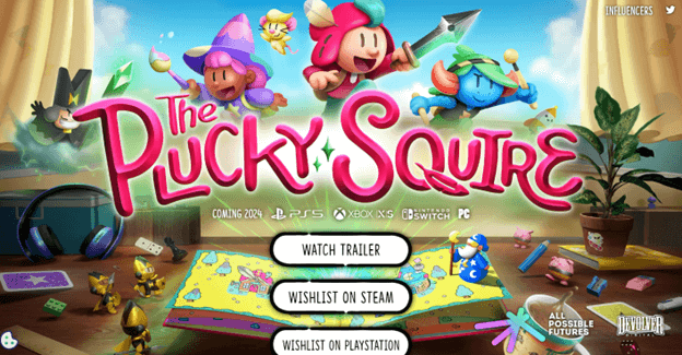 Plucky Squire - найкраща гра Cosy Switch