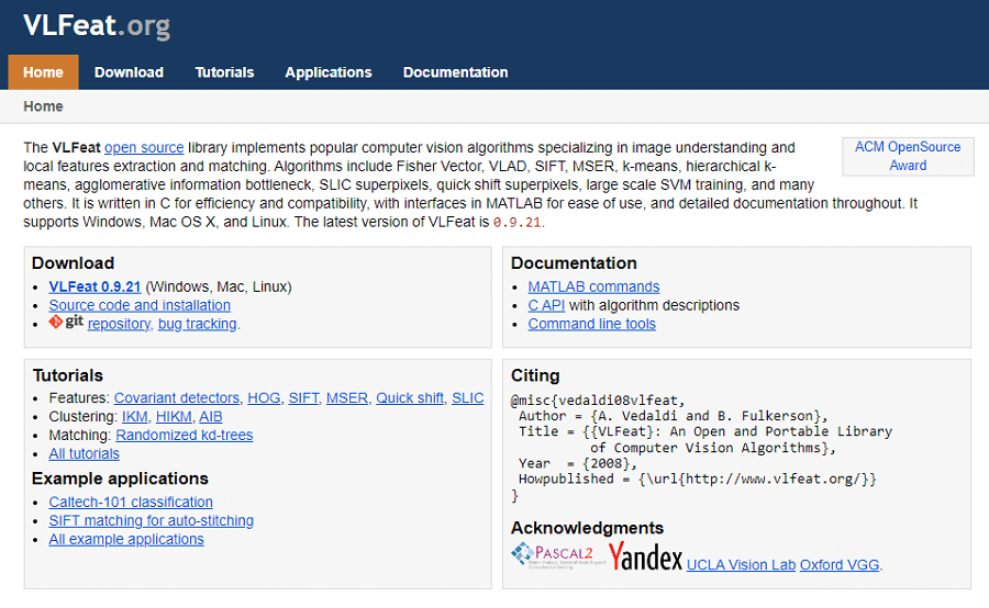 VLFeat- Kuvantunnistusohjelmisto avoimella lähdekoodilla
