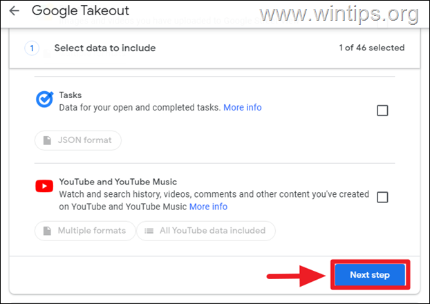 Google Takeout – Sichern Sie Google Fotos