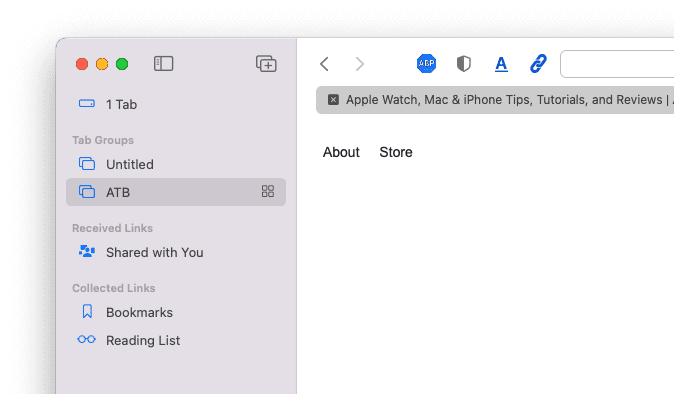 So verwenden Sie Registerkartengruppen in Safari auf dem Mac Übersicht