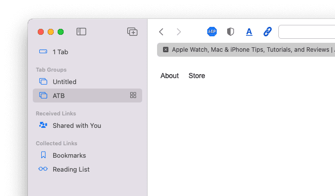 Hur man använder flikgrupper i Safari på Mac Översikt