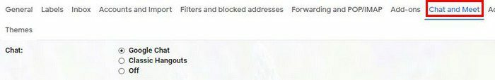 Gmail में Google चैट सक्षम करें
