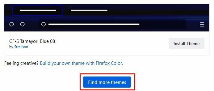 ابحث عن المزيد من سمات Firefox