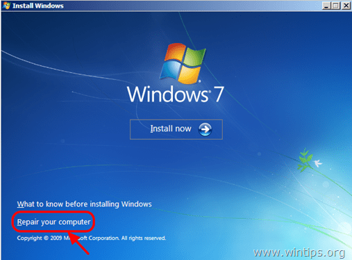 Windows 7 reparasjon