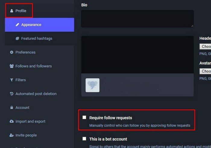 Mastodon takip isteği gerektir