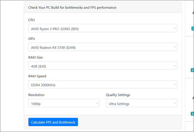 CPU エージェントのボトルネック計算ツール