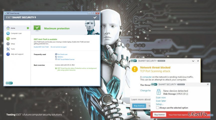 Скриншот ESET