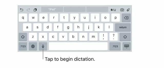 วิธีใช้ Dictation: iOS และ iPads