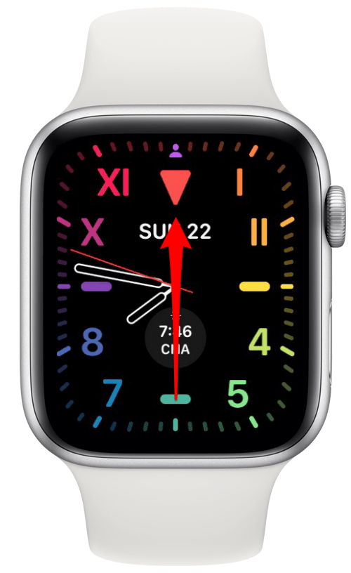 החלק למעלה על Apple Watch 