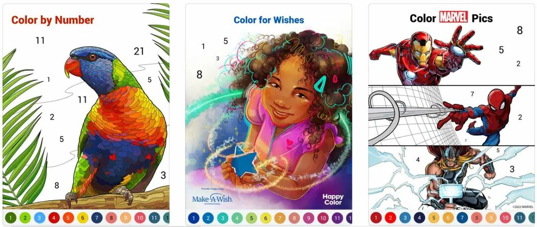 Las mejores aplicaciones para colorear de iOS Happy Color