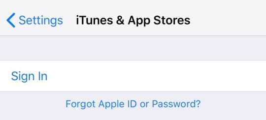 App Store และ iTunes Store หน้าลงชื่อเข้าใช้ Apple ID