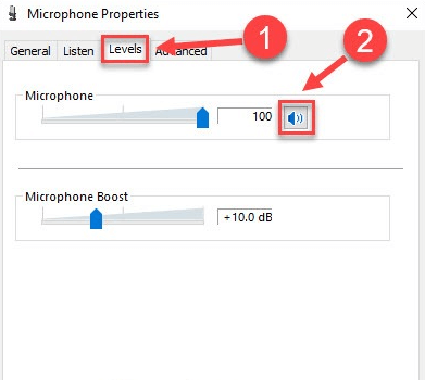 Aumente o nível do seu microfone