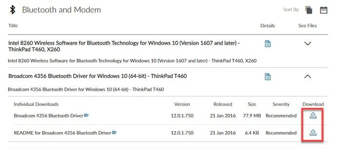 Ladda ner drivrutinen för Lenovo Bluetooth 