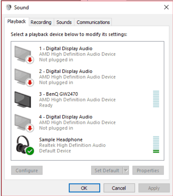 Windows Sound Equalizer (Προεπιλογή)