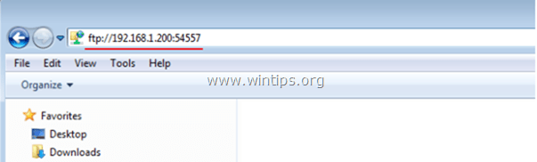 accedi a ftp windows explorer