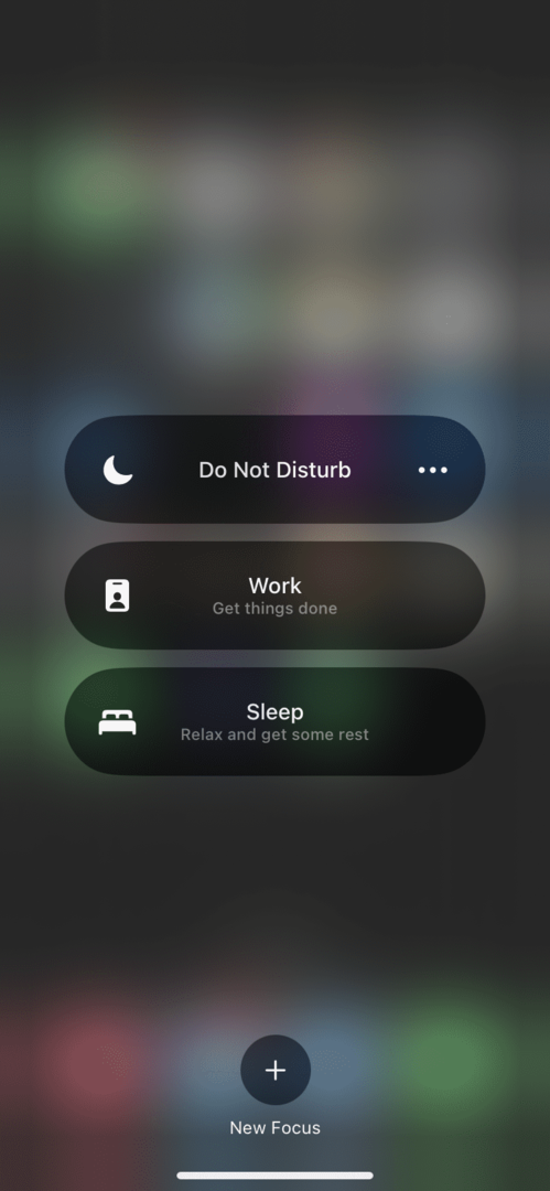 iOS 16 Najboljši način za organiziranost Način osredotočenosti