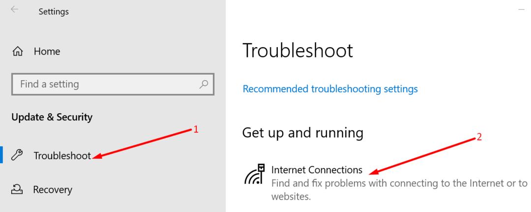 risoluzione dei problemi di connessione Internet Windows 10