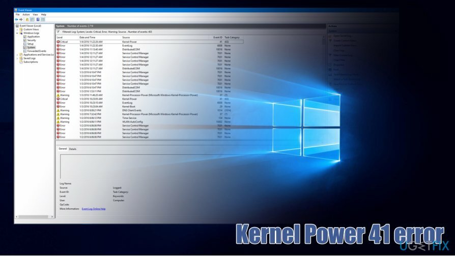 Oprava chyby Kernel Power 41 Windows 10