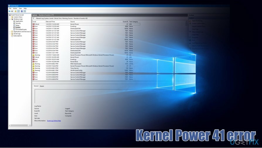 Kernel Power 41 veaparandus Windows 10-s