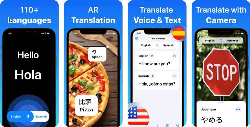 Paras kääntäjäsovellus iPhonelle Käännä nyt - Kääntäjä