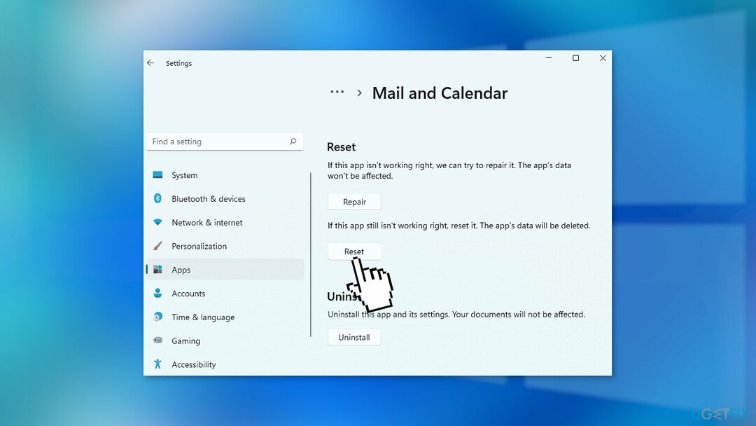 Windows Mail en Agenda opnieuw instellen2