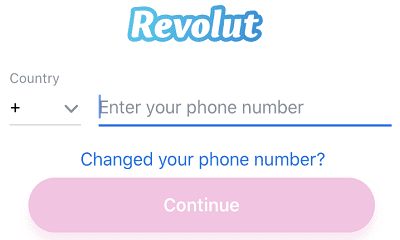 inloggen op de revolut-app