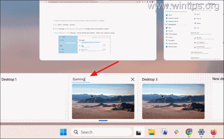 Kuidas luua – hallake virtuaalseid töölaudu Windows 11-s