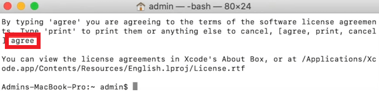 Lizenz für Xcode