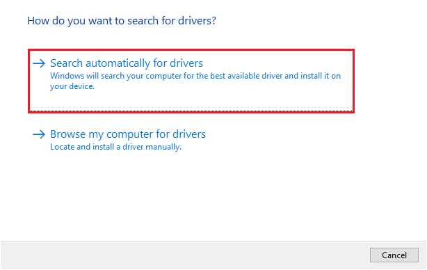 Buscar automáticamente el software del controlador actualizado