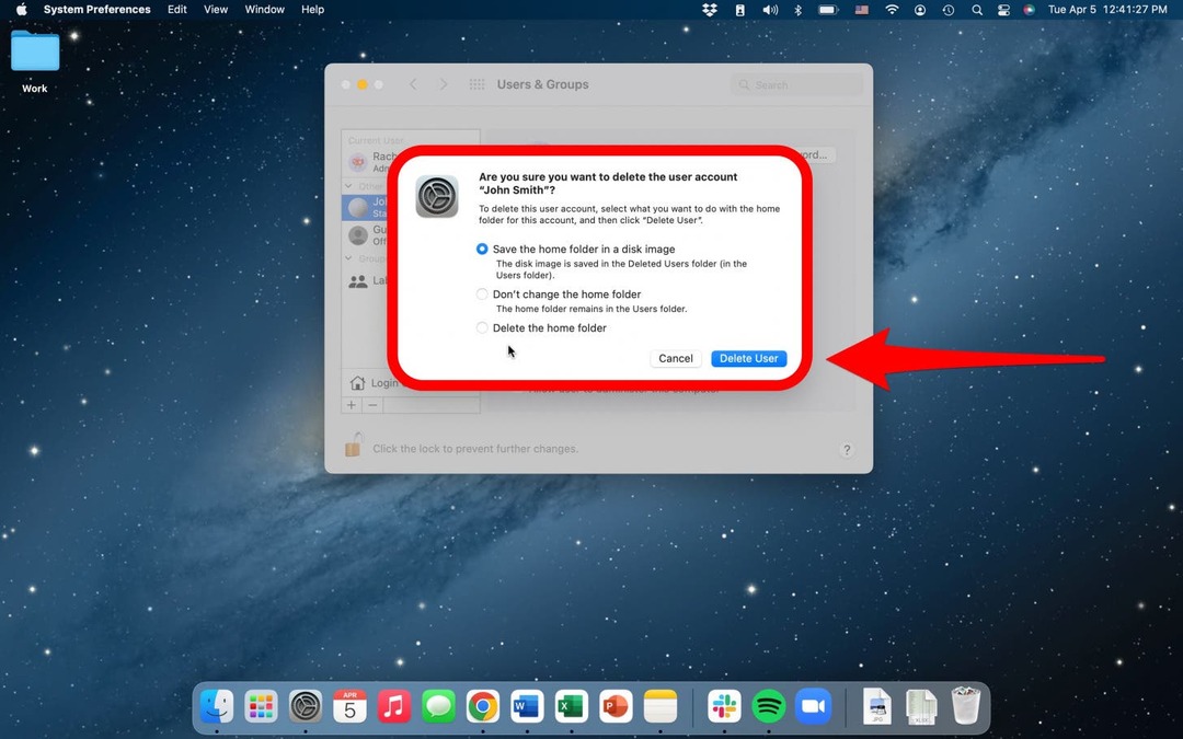 izbrisati korisnika na Macu