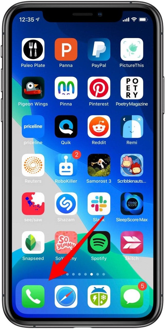 iphone telefon uygulaması