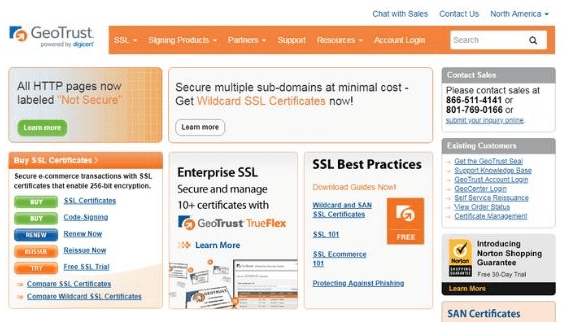 GeoTrust SSL szolgáltató