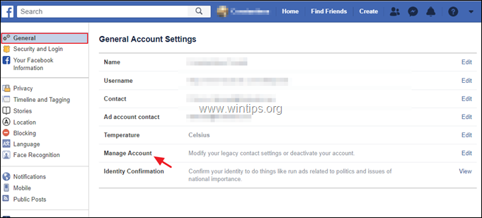 Facebook-Kontoeinstellungen verwalten
