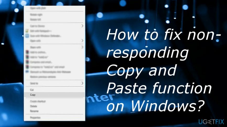 როგორ დავაფიქსიროთ უპასუხო Copy and Paste ფუნქცია Windows-ზე