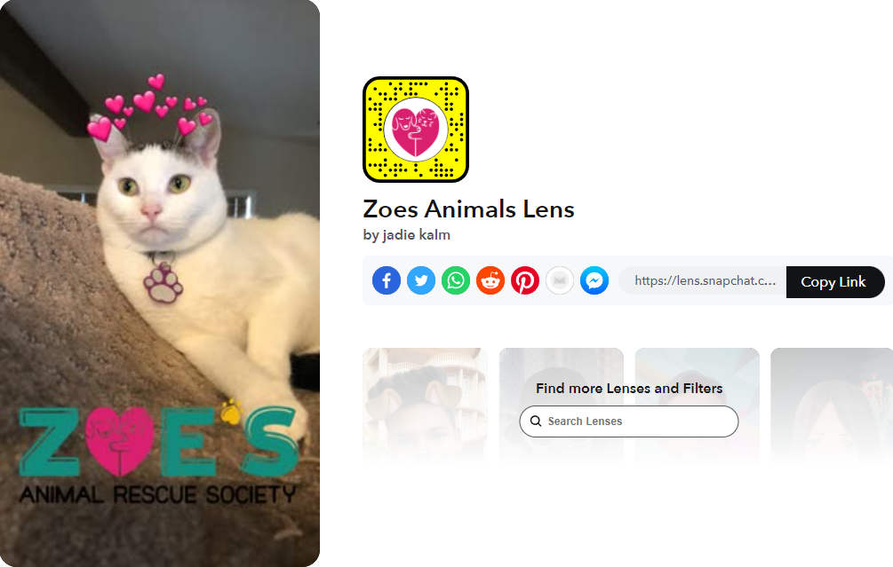 Zoes Animals Lens von Jadie Kalm