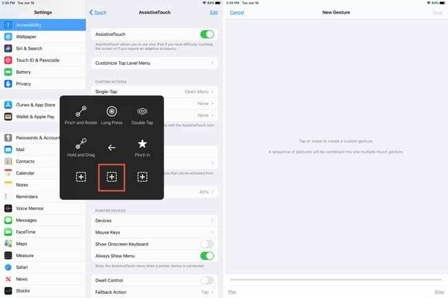 התאמה אישית של AssistiveTouch Custom Button-iPad